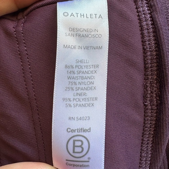 Athleta womens purple orange Run With It 3.5" Short Sz M preloved like new - Picture 9 of 11